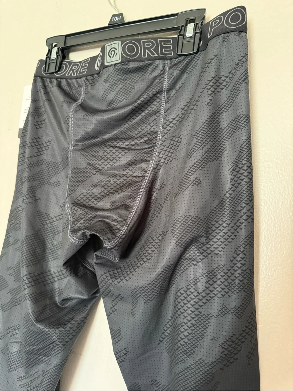 Champion Boys Black Gray Tilt Camo Performance Leggings